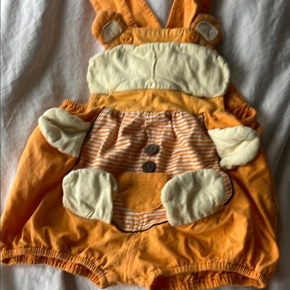 Orange Hippo Baby Romper - Picture 3 of 4